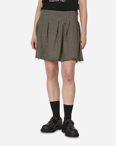 Our Legacy Object Skirt Old Money Check - Green