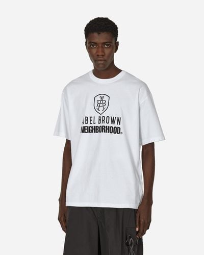 Neighborhood Abel Brown Ss-1 T-shirt - White