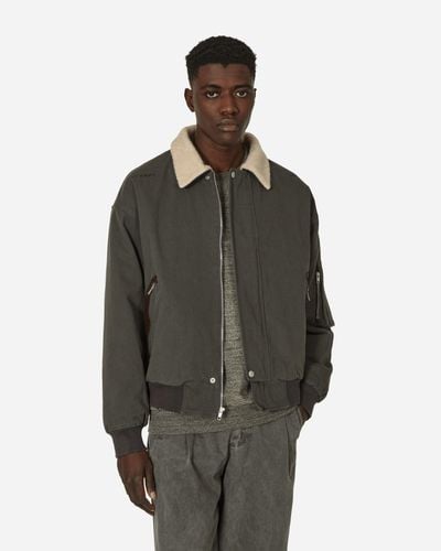 Cav Empt Wool Boa Inner Zip Jacket Charcoal - Grey