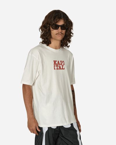 Kapital 20/-jersey Rookie T-shirt (brackets Kap) - White