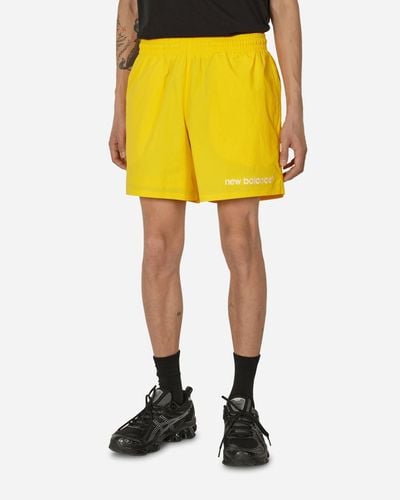 New Balance Archive Stretch Woven Shorts True - Yellow