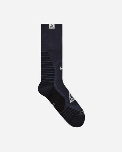 Nike Acg Outdoor Cushioned Crew Socks Gridiron - Blue