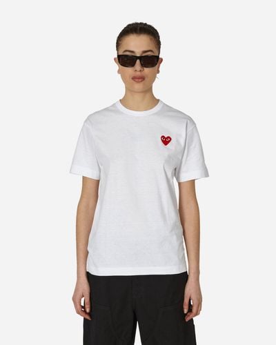 COMME DES GARÇONS PLAY Heart T-shirt - White