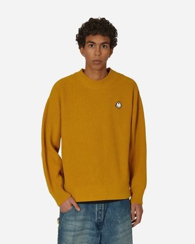 Moncler Genius Palm Angels Wool Sweater Mustard - Yellow