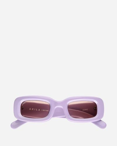 AKILA Verve Inflated Sunglasses Lavender / Brown - Purple
