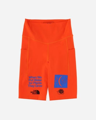 The North Face Project X Online Ceramics Wmns 9 Biker Shorts Power - Orange