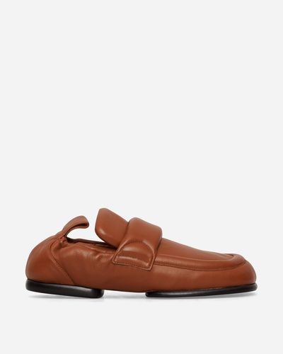 Dries Van Noten Padded Leather Loafers Tan - Brown
