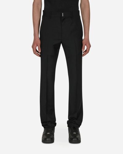 Givenchy Zip Details Wool Trousers Black