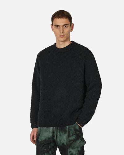 Song For The Mute Boucle Oversized Jumper - Black