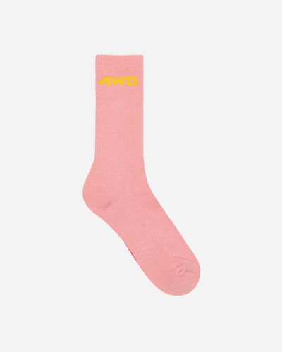 4 Worth Doing Logo Socks - Pink