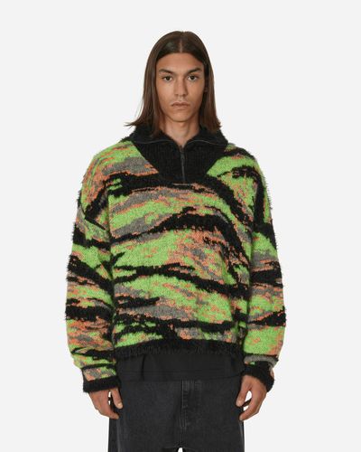 ERL Jacquard Tiger Sweater Rave - Green