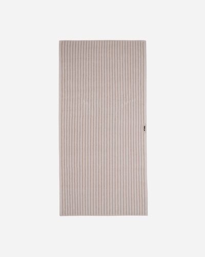 Tekla Striped Bath Towel Sienna Stripes - White