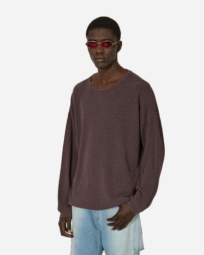 Our Legacy Popover Roundneck Sweater Mystic Plum - Brown