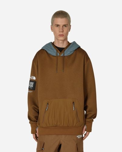 The North Face Project X Undercover Soukuu Dotknit Double Hoodie Sepia Brown / Concrete Grey