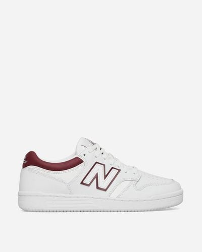 New Balance 480 Sneakers / Burgundy - White