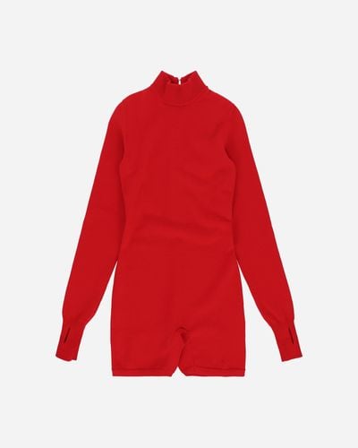 Nike Wmns Esc Wool Bodysuit - Red