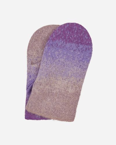 ERL Gradient Knit Gloves - Purple