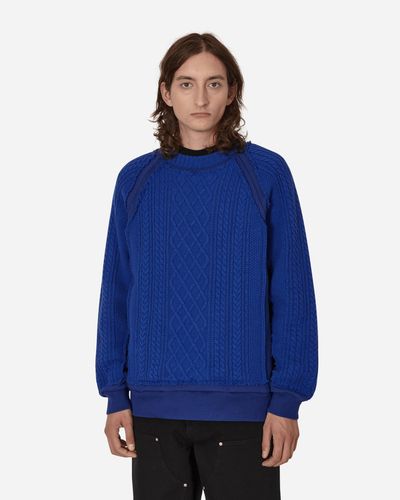 Undercoverism Rebuild Crewneck Sweater - Blue