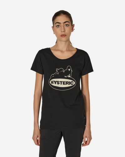 Hysteric Glamour Cat Girl T-shirt - Black