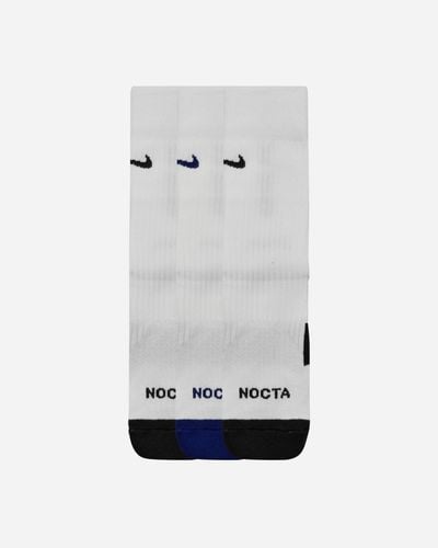 Nike Nocta X L’Art De L’Automobile 3-Pack Crew Socks - Gray