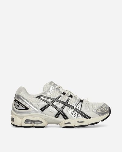 Asics Gel-nimbus 9 Sportstyle Sneakers In Cream/black,at Urban Outfitters - White