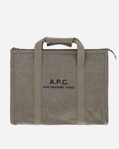 A.P.C. Recuperation Gym Bag Khaki - Grey