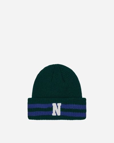Noah Varsity Stripe Beanie - Green