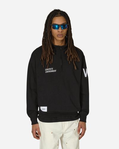 WTAPS Depst Half-zip Sweatshirt - Black