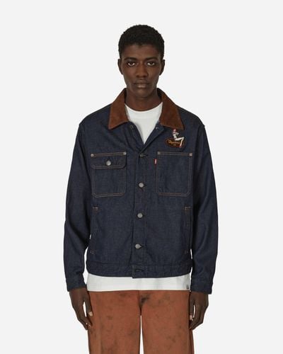 Hysteric Glamour Hysteric Heavy Trucker Jacket - Blue