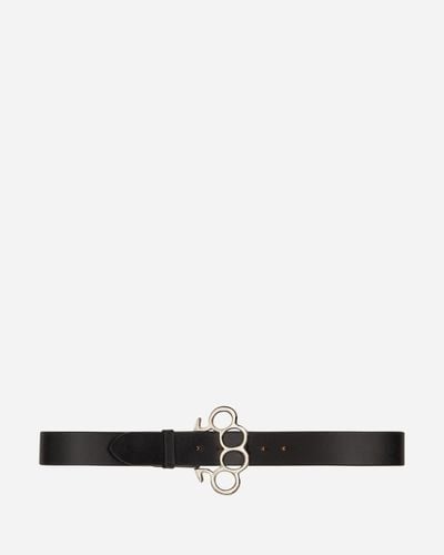 Wacko Maria Johnny Leather Belt (type-1) - White