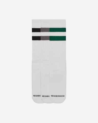 Neighborhood Classic 3-pack Long Socks - White