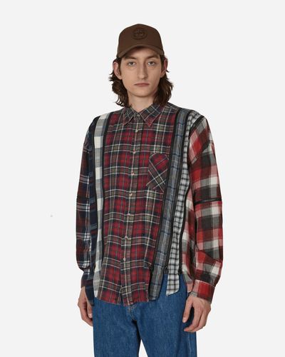 Needles 7 Cuts Zipped Wide Flannel Shirt - Multicolour
