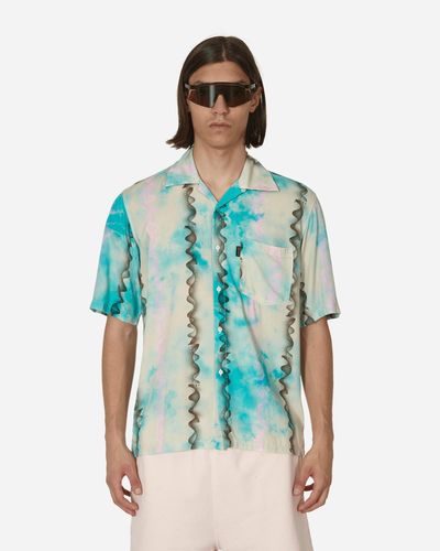 Aries Dune Hawaiian Shirt Alabaster - Blue