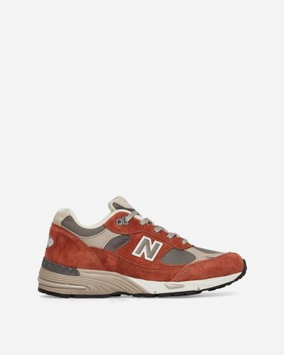 New Balance Wmns Made In Uk 991v1 Underglazed Trainers Sequoia - Brown