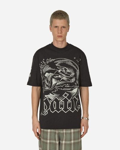 The Trilogy Tapes Man In Bubble With Pain T-shirt - Black