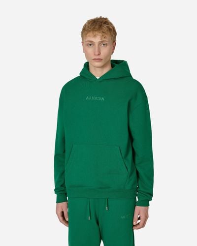 Nike Wordmark Fleece Hooded Sweatshirt - Green