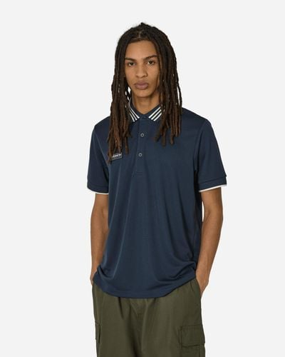 adidas Spzl Short Sleeve Polo Shirt Night Navy - Blue