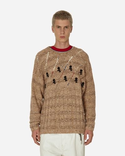 Cormio Antonio Oversized Embroidered Jumper / Rame - Natural