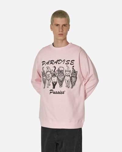 Paradis3 Paradise Pussies Crewneck Sweatshirt - Pink