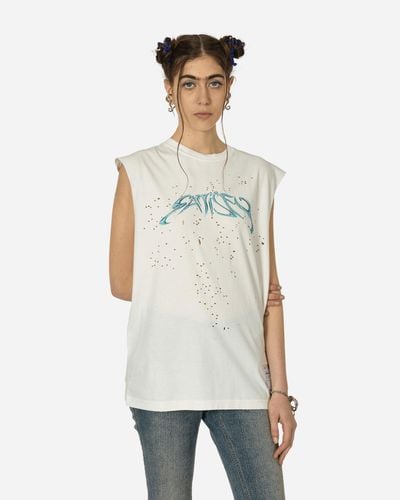 Satisfy Mothtech Muscle T-Shirt Off - White