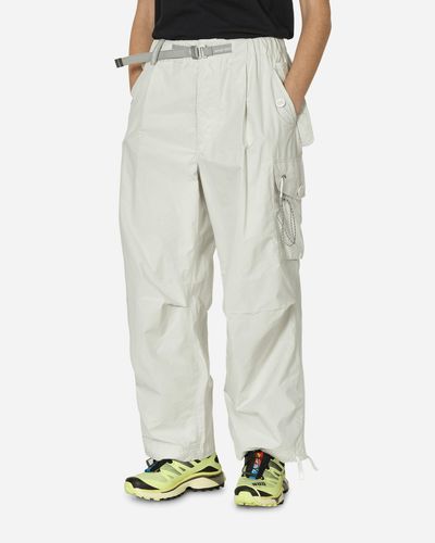 and wander Oversized Cargo Pants Off - White