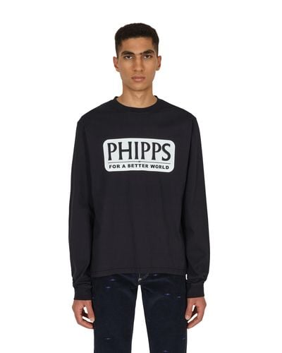 Phipps Logo Graphic Longsleeve T-shirt - Black