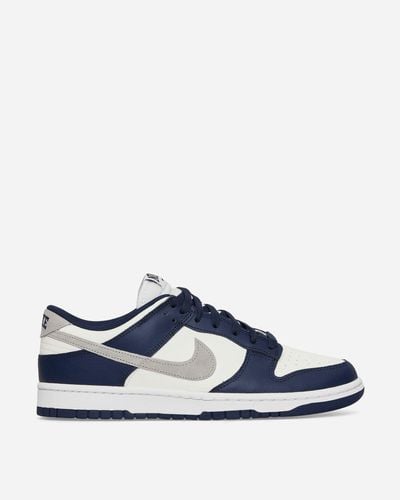 Nike Dunk Low Sneakers Summit White / Midnight Navy - Blue