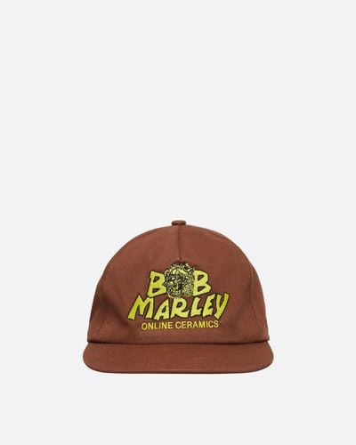 ONLINE CERAMICS Bob Marley Lion Logo Embriodery Hat - Brown
