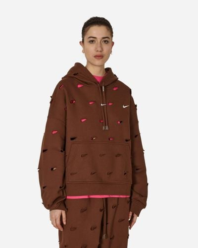 Nike Jacquemus Swoosh Hoodie Cacao Wow - Brown