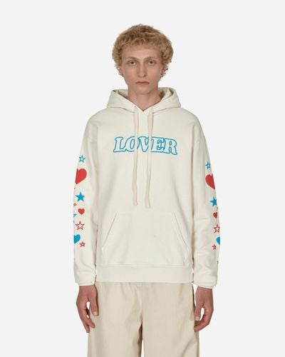 Bianca Chandon Lover Hooded Sweatshirt Beige - White