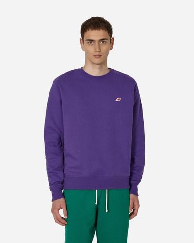 New Balance Made In Usa Core Crewneck Sweatshirt Prism Purple