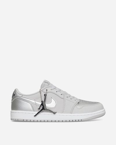Nike Air Jordan 1 Retro Low Og Sneakers Neutral Gray / Metallic Silver - White