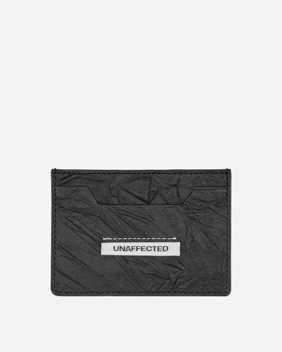 UNAFFECTED Logo Label Card Holder - Black
