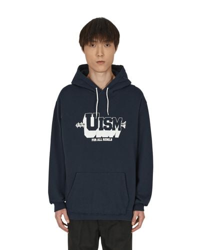 Undercoverism Cut-up Hooded Sweatshirt Navy - Blue